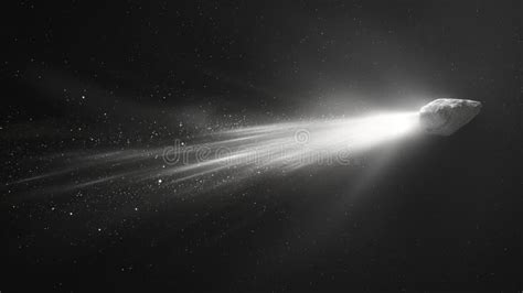 Large Flying Comet Isolated Stock Image Image Of Fire Sparkle 306135203