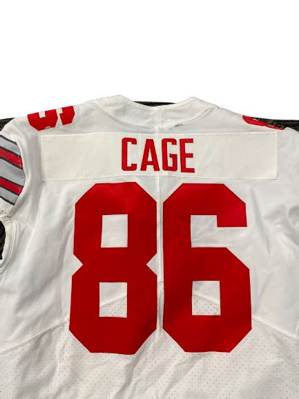 Jerron Cage Ohio State Football Game Worn 2021 Allstate Sugar Bowl Jer