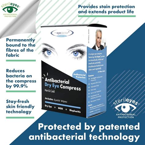 Antibacterial Hot Eye Compress For Dry Eye Blepharitis Mgd Microwave Safe Buy Now With