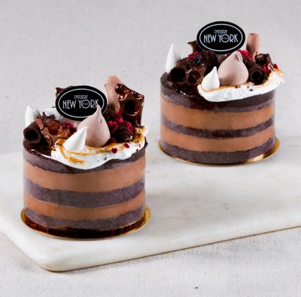Mini Choc Caramel Naked Cake Sold Individually Patisserie New York