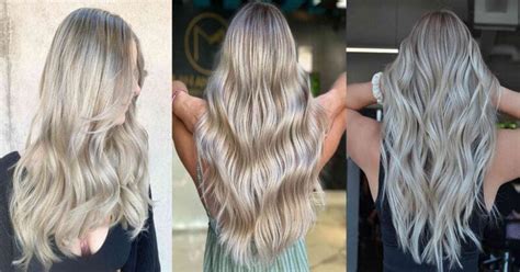 18 Gorgeous Platinum Blonde Balayage Hairstyles HAIRS