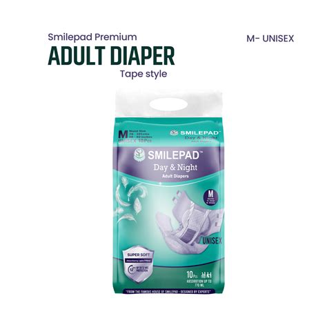 Buy Tape Style Adult Diapers Medium Size 30 40 Inch Waist Pack Of