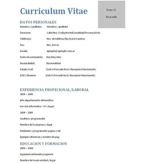 como hacer un curriculum vitae | Curriculum 