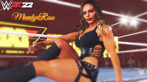 Wwe 2k22 Mandy Rose 2022 Updated Model Entrance And Updated Attire Youtube