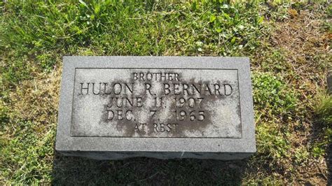 Hulon R Bernard Monumento Find A Grave