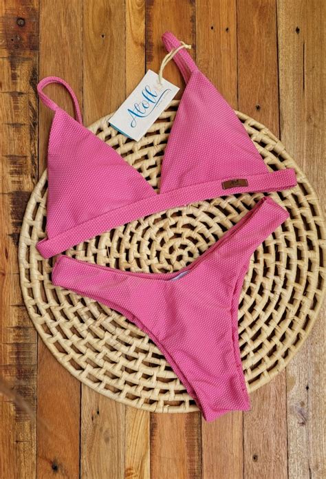 Bora Bora Asa Delta Rosa Textura Atoll Bikini Store