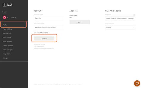 how to log out of my account