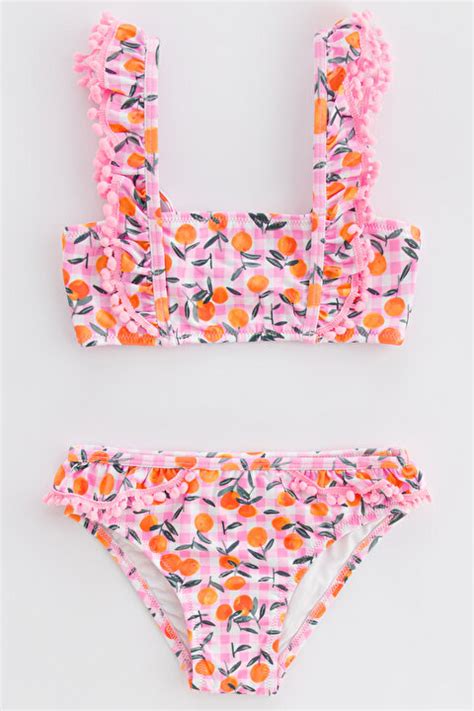 Kız Çocuk Picnic Bandeau Bikini Takımı PLPJYQFN20IY LP1 Açık Pembe Penti