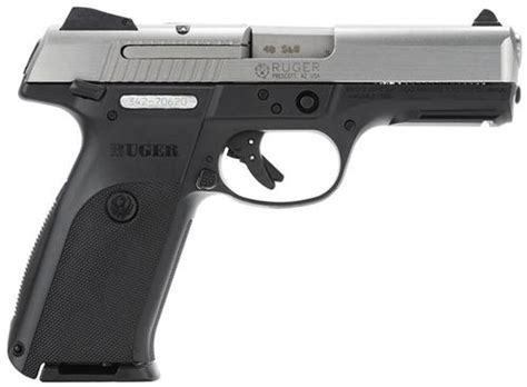 Ruger Sr40 Pistol 40sw Stainless Slide 41 Barrel 10rd Mag Ruger
