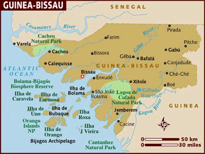 Guinea Bissau Map AFRICA Country Map Of Guinea Bissau