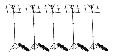 Kit 5 Estante Partitura Suporte Dobrável Dolphin C Capa