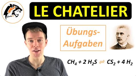 Prinzip von LE CHATELIER Übungsaufgaben Chemie Tutorial YouTube