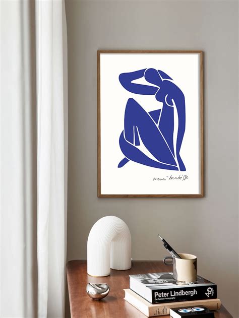 Henri Matisse Blue Nude Femme Art Print Blue Woman Poster Etsy