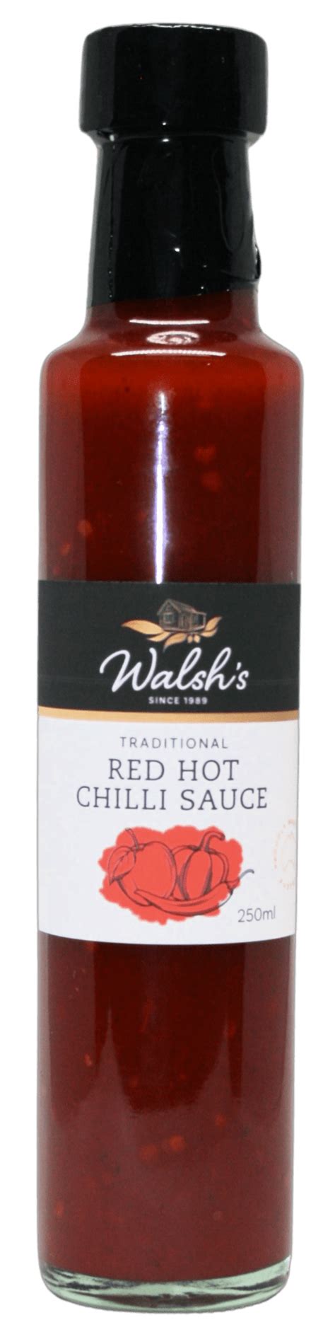 RED HOT CHILLI SAUCE 250ML BOTTLE Walshs Home Made