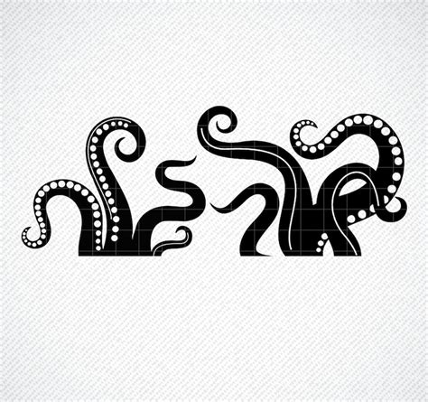 Octopus Svg Octopus Tentacles Svg Cricut Cut Files Etsy