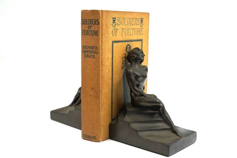 Antique Pair Of NuArt Metal Art Deco 1930 S Nude Woman Bookends EBay