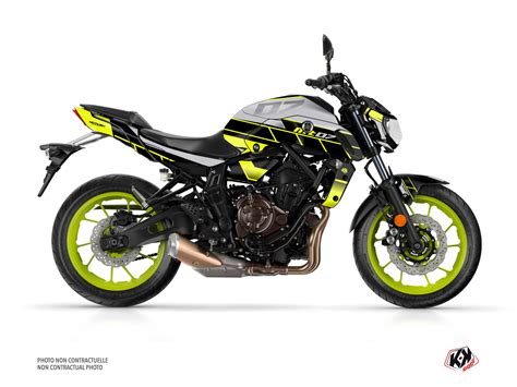 Yamaha Mt Street Bike Conquer Graphic Kit Yellow Kutvek Kit Graphik