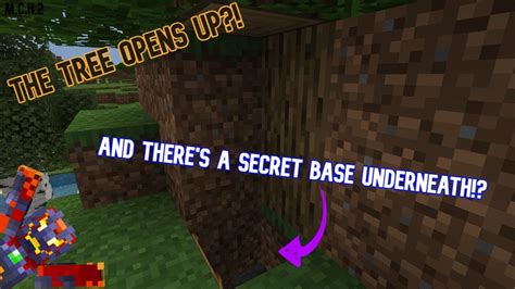 How To Make A SECRET BASE UNDER A TREE In Minecraft YouTube