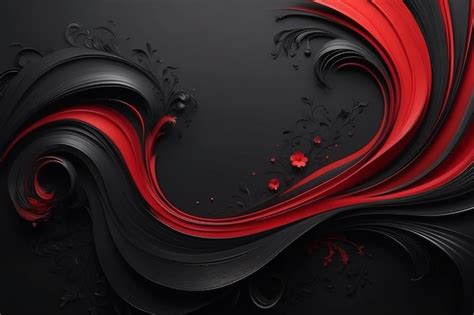 Premium Photo Red And Black Color Design For Background