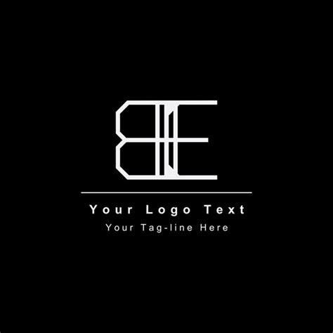 Logotipo De Letra Be O Eb Nico Atractivo Creativo Moderno Inicial