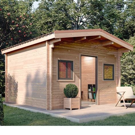 STUDIO DE JARDIN OUTRIAZ 15M² BOIS DOUGLAS EPAISSEUR 55MM PORTE