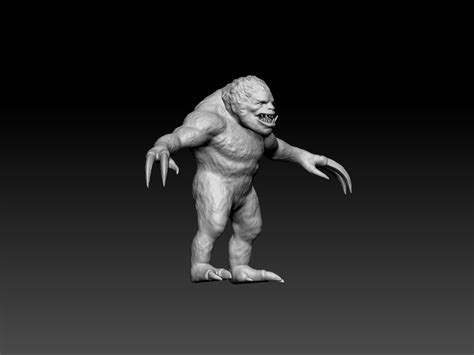 Stl File Behemoth Wierd Monster Big Monster Game Monster Scary