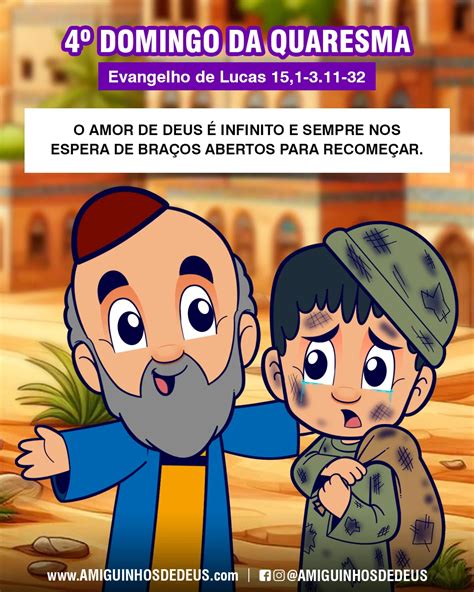 Na Quaresma Conta Os Domingos - Evangelho do 4º Domingo da Quaresma - ANO C - Para Colorir ~ Amiguinhos ...
