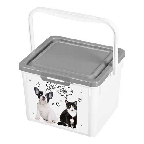 Контейнер для сухого корма Lucky pet 5,3л (серый) - купить с доставкой ...