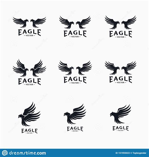 Set Of Eagle Logo Design Vector Eagle Logo Design Concepts Template