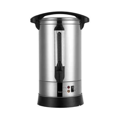 Electric Stainless Steel Double Boiler Coffee Urn Or Tea Boiler With Hot Water System On