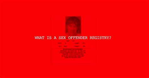 What Is A Sex Offender Registry Jeff Anderson And Associates
