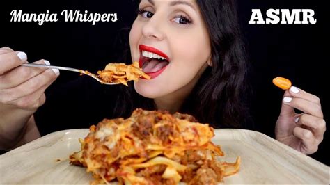 Asmr Eating Lasagna Pasta Mukbang Whisper Mangia Whispers