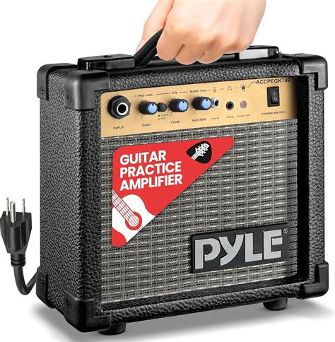 Amazon.com: Pyle Portable Electric Guitar Amp, 10 Watt Mini Combo