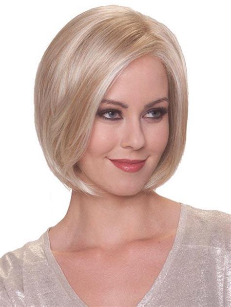 Monofilament Blonde Lisse En Ligne Perruques Bob