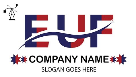 premium vector euf letter logo