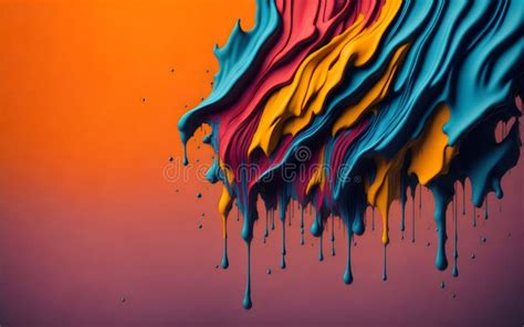 Splatter Paint Rainbow Art Stock Illustration Illustration Of Painting