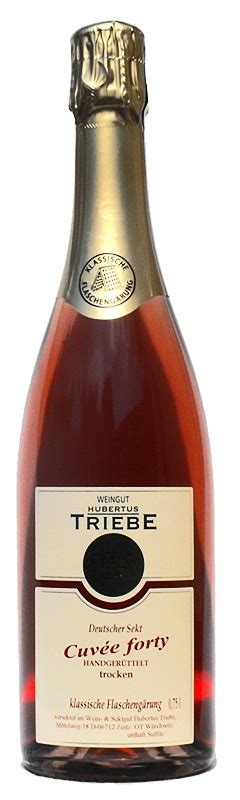 Weingut Hubertus Triebe Sekt Cuvée forty Rosé trocken