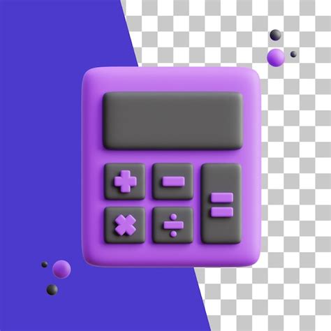 Icono 3d De Calculadora Archivo PSD Premium