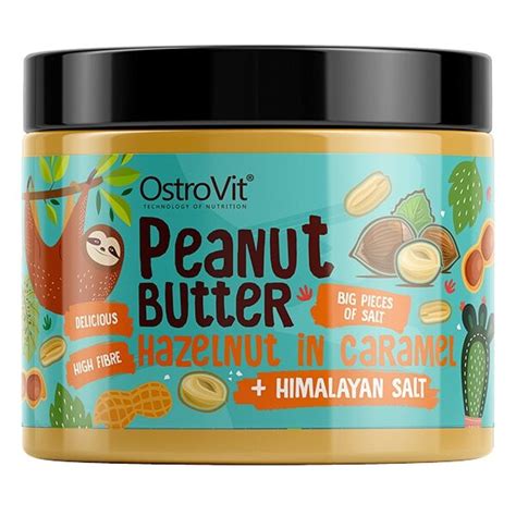 OstroVit Chocolate Peanut Butter Hazelnut In Caramel 500 G Crunchy Cream