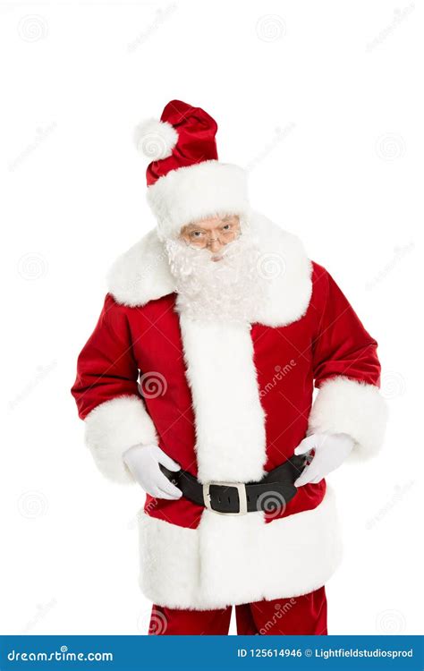 Santa Claus Posing And Gesturing Stock Photo Image Of Posing