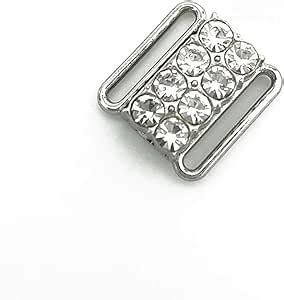 Amazon Sets Mm Silver Metal Bra Rhinestone Clasp Sewing Lingerie Front Closure