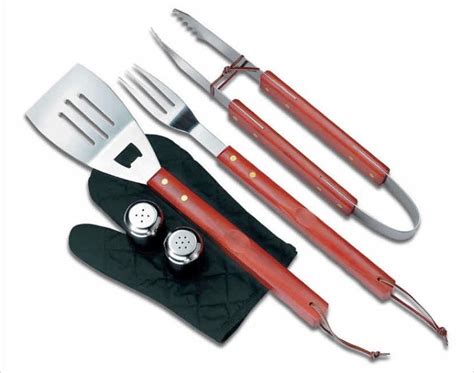 Set Utensilios Para Carne Asada Parrilla Parrillero Asar Bbq Meses