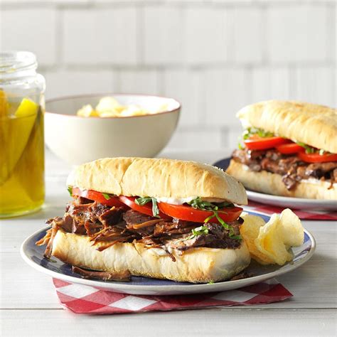 Balsamic Beef Hoagies Recipe How To Make It