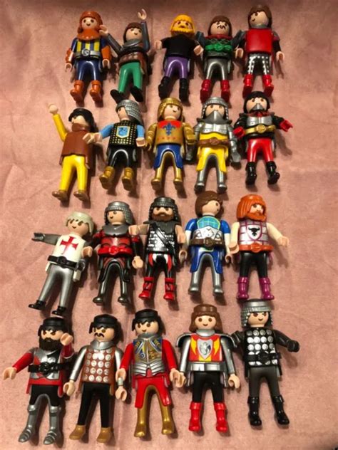 Playmobil Lot De Personnages Chevaliers Tbe Eur Picclick Fr