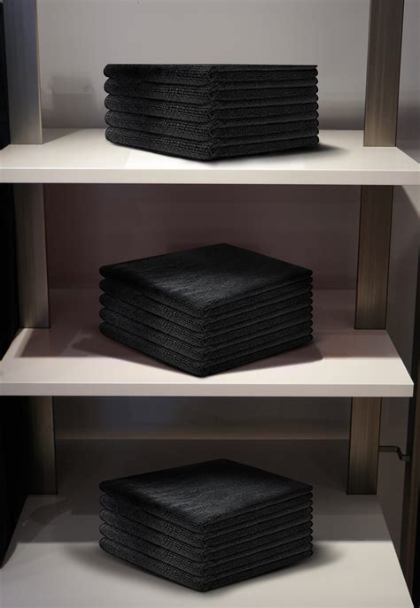 SOFT TOUCH MircroFiber Towels-Black - StyleTek