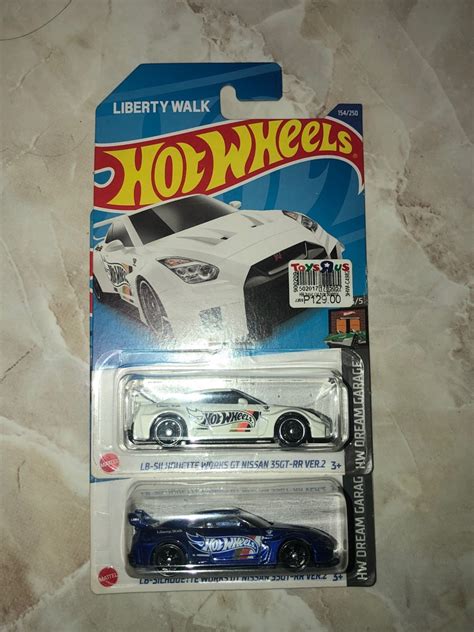 SET OF 2 Hot Wheels Nissan GTR R35 Liberty Walk Blue White Hobbies Toys Toys Games On