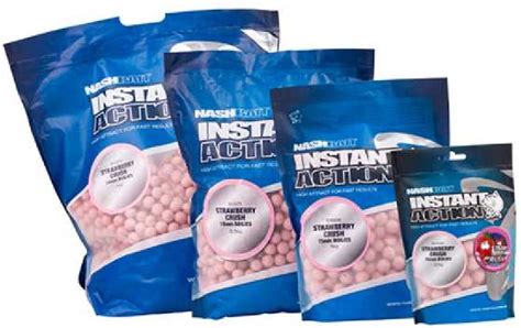 Kevin Nash Instant Action Strawberry Crush Boilies Kg Mm Bol