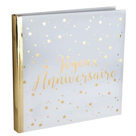 Livre D Or Joyeux Anniversaire Blanc Et Or Original Drag Es Anahita