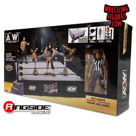 Aew Authentic Scale Ring Playset W Aubrey Edwards Ringside