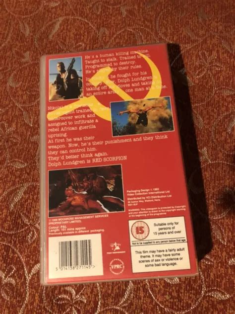 DOLPH LUNDGREN RED Scorpion Vhs Video EUR 1 75 PicClick FR